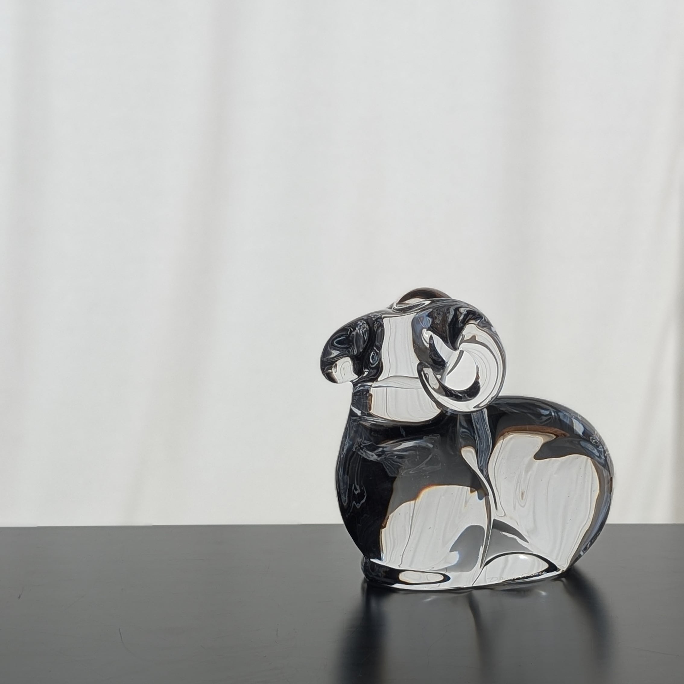 ◇Daum France ドーム フランス クリスタルガラス 高さ23cm 鳥 オーム