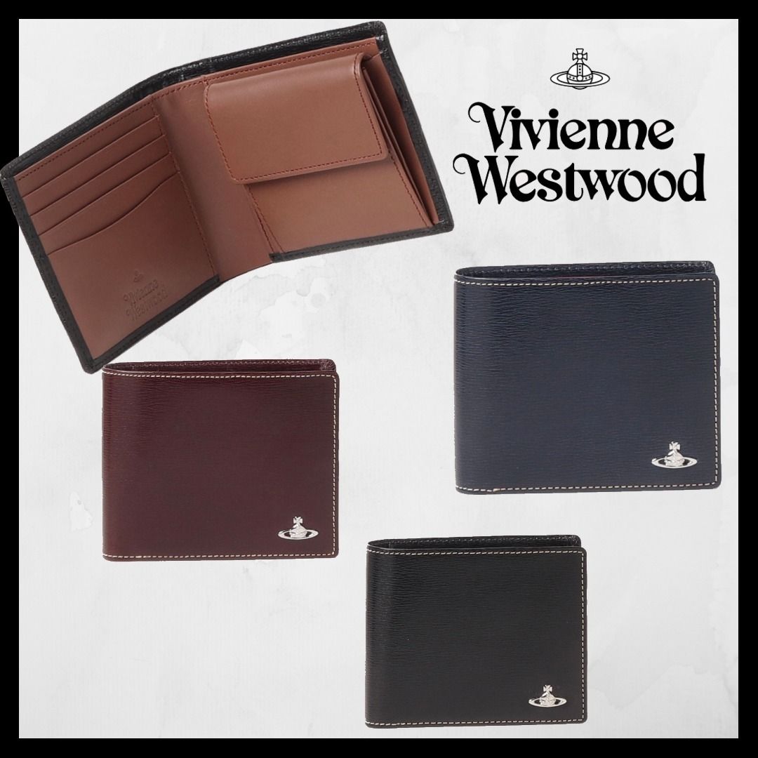 すぐ届く☆【Vivienne Westwood】インサイドカラー 二つ折り財布