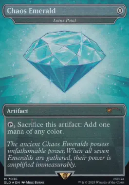 Foil】(7036)□ボーダーレス□《Chaos Emerald》//《水蓮の花びら