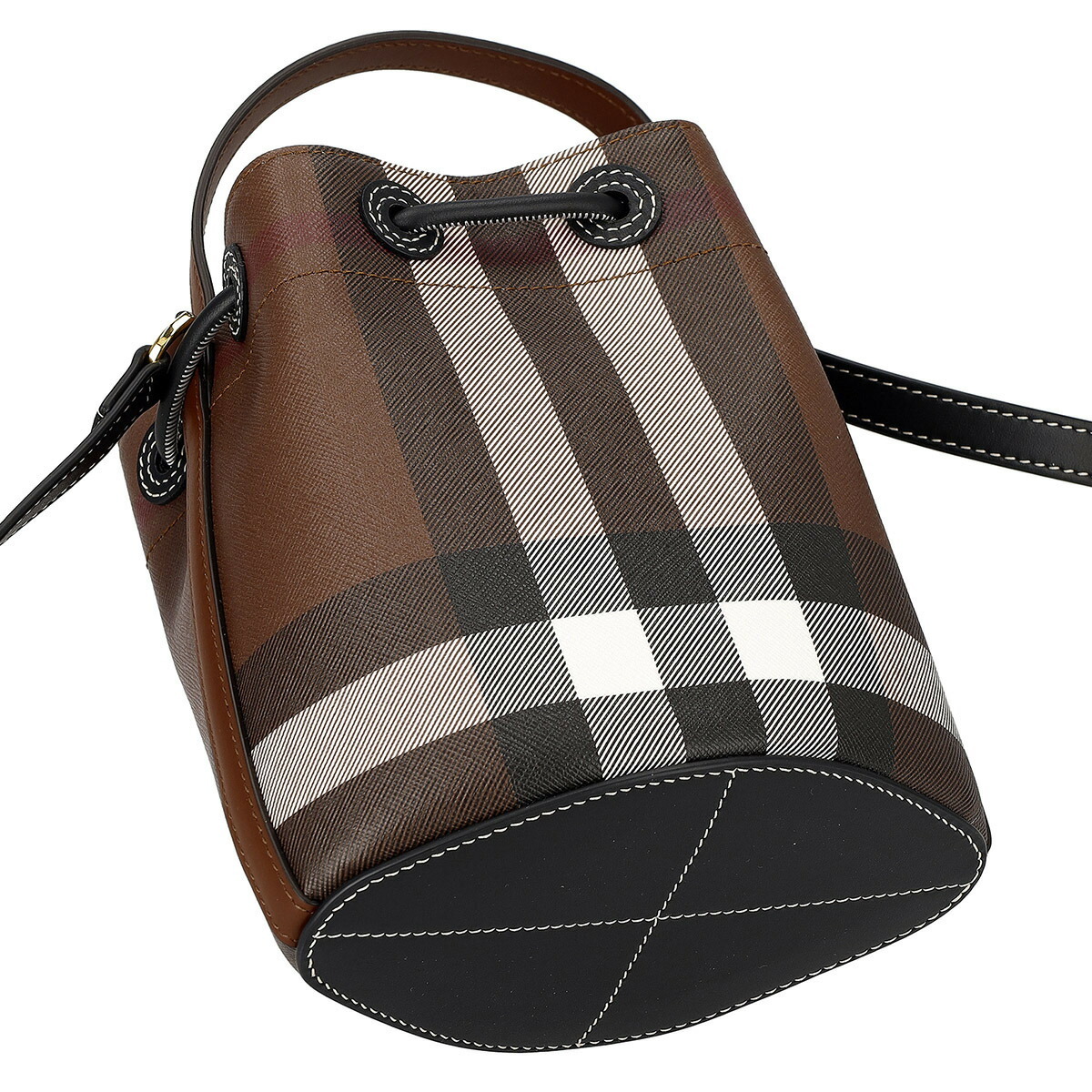 BURBERRY ショルダーバッグ バケツ型 ノバチェック 黒 【公式通販】