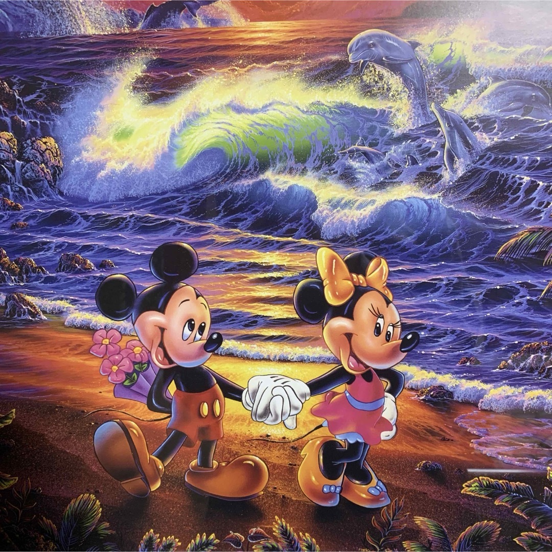 ディズニー ラッセンコラボ版画 世界限定品100 証明書あり ディズニー