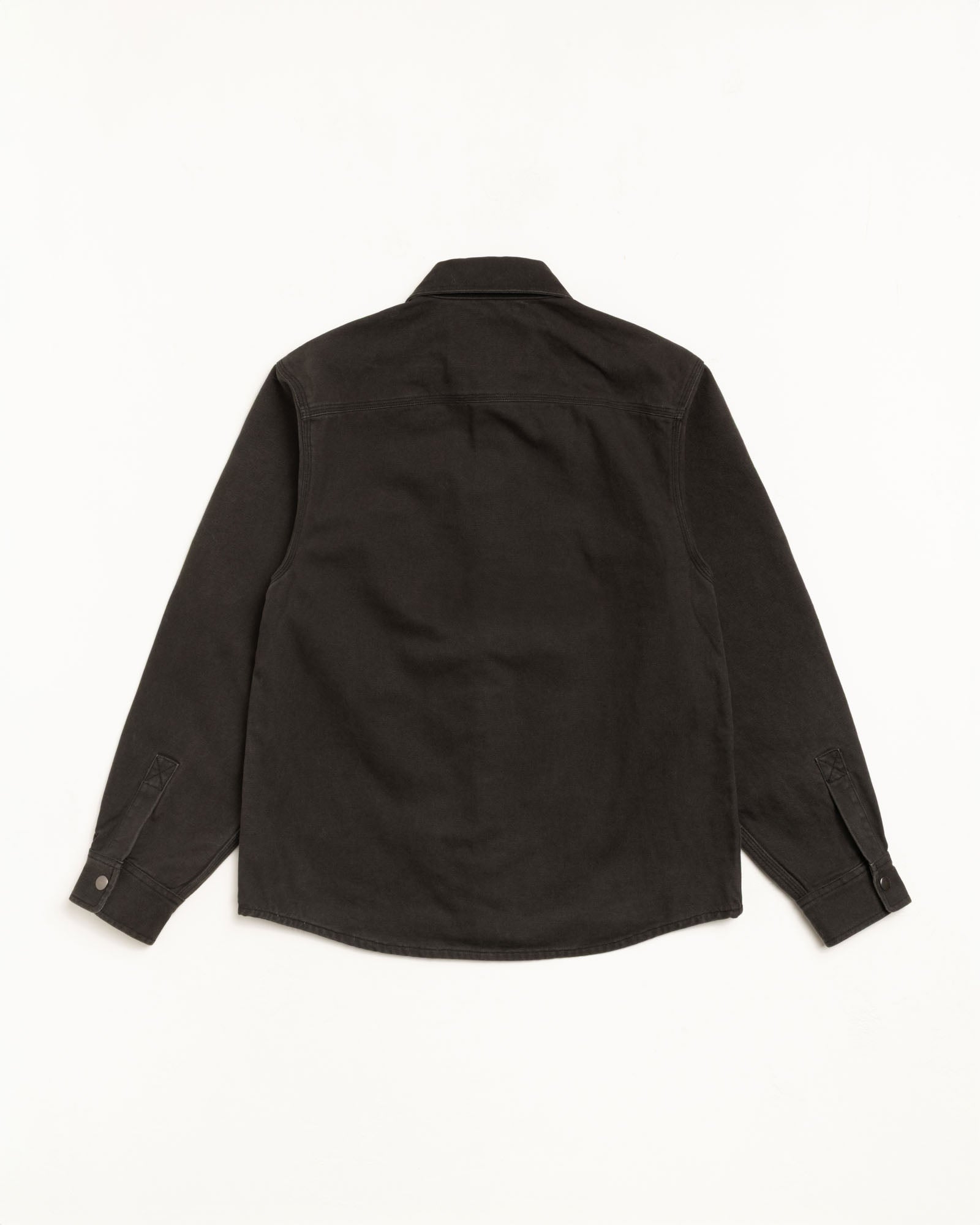 Heavy Washed Canvas Shirt – Black | Tops | Stüssy Japan