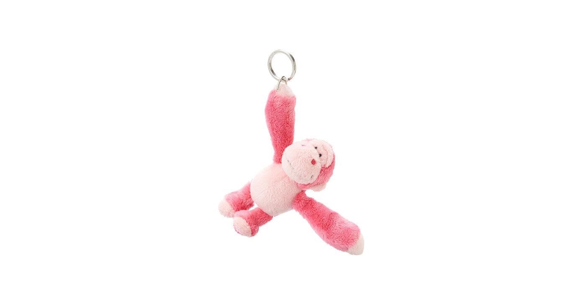 ニキ NICI ぬいぐるみキーリング グリッターハート ゴリラ ピンク