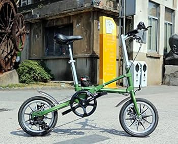 Amazon | YZBIKE 14インチ ミニベロ 折りたたみ自転車 シマノ7段変速