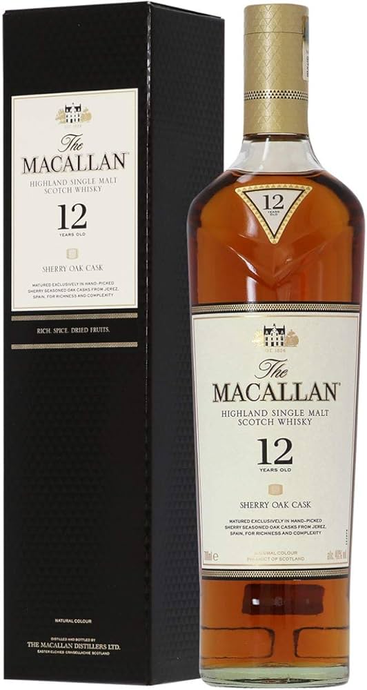 Amazon.co.jp: ザ マッカラン 12年 シェリーオーク 40度 700ml [正規品