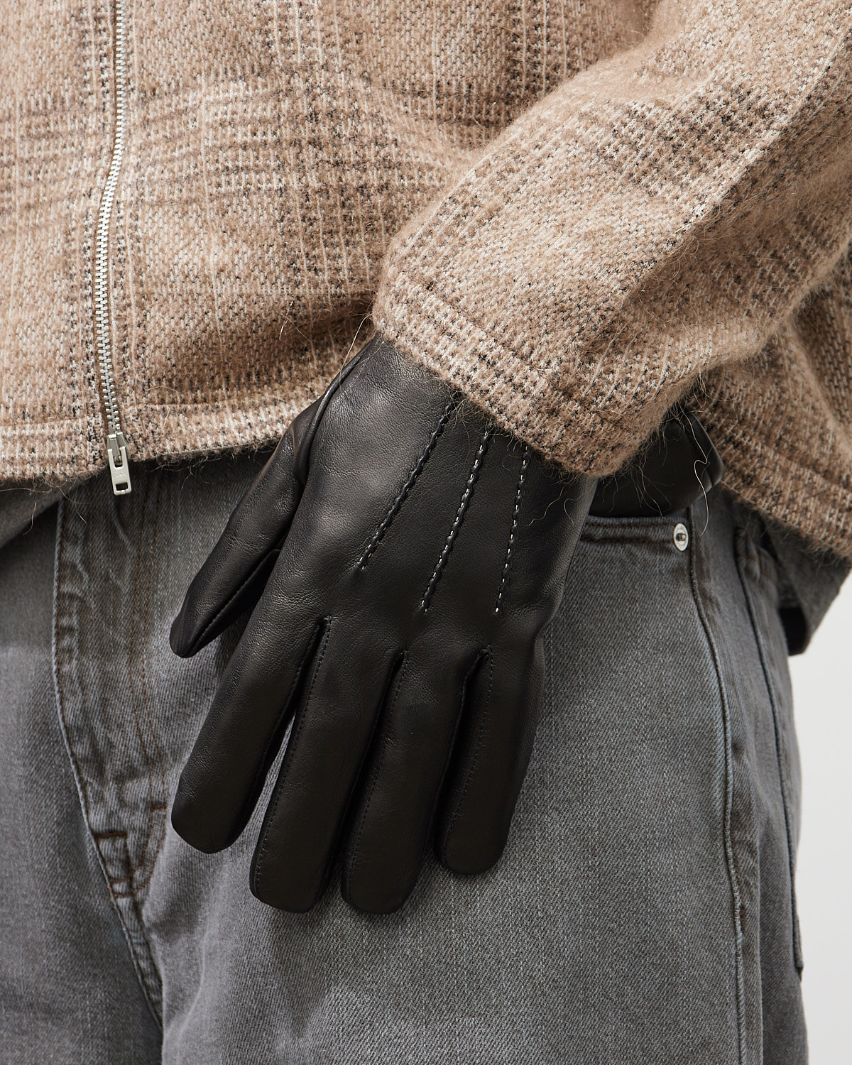 Our Legacy His Gloves Black Leather | PRGRSS Store