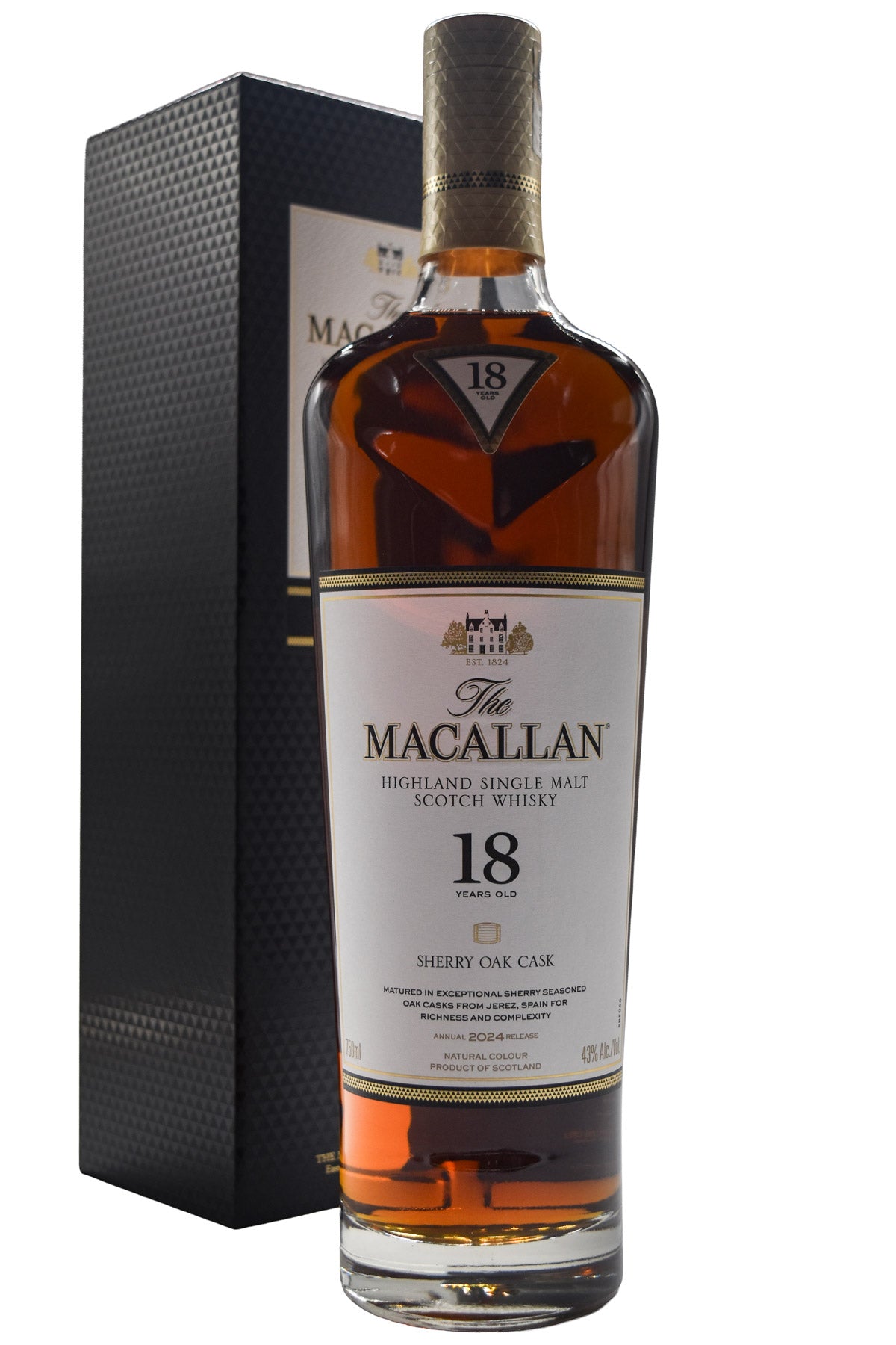 The Macallan 18 Year Sherry Oak Cask Single Malt Whisky – Flatiron SF