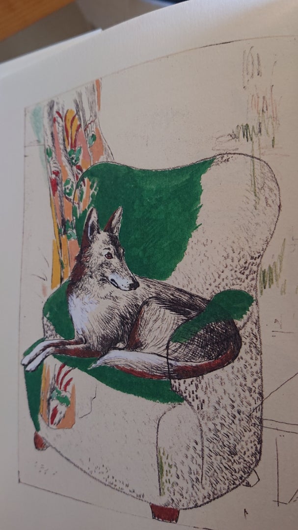 絵画 犬 山本ようこさん作 銅版画家・山本容子作 犬はともだち 30代40