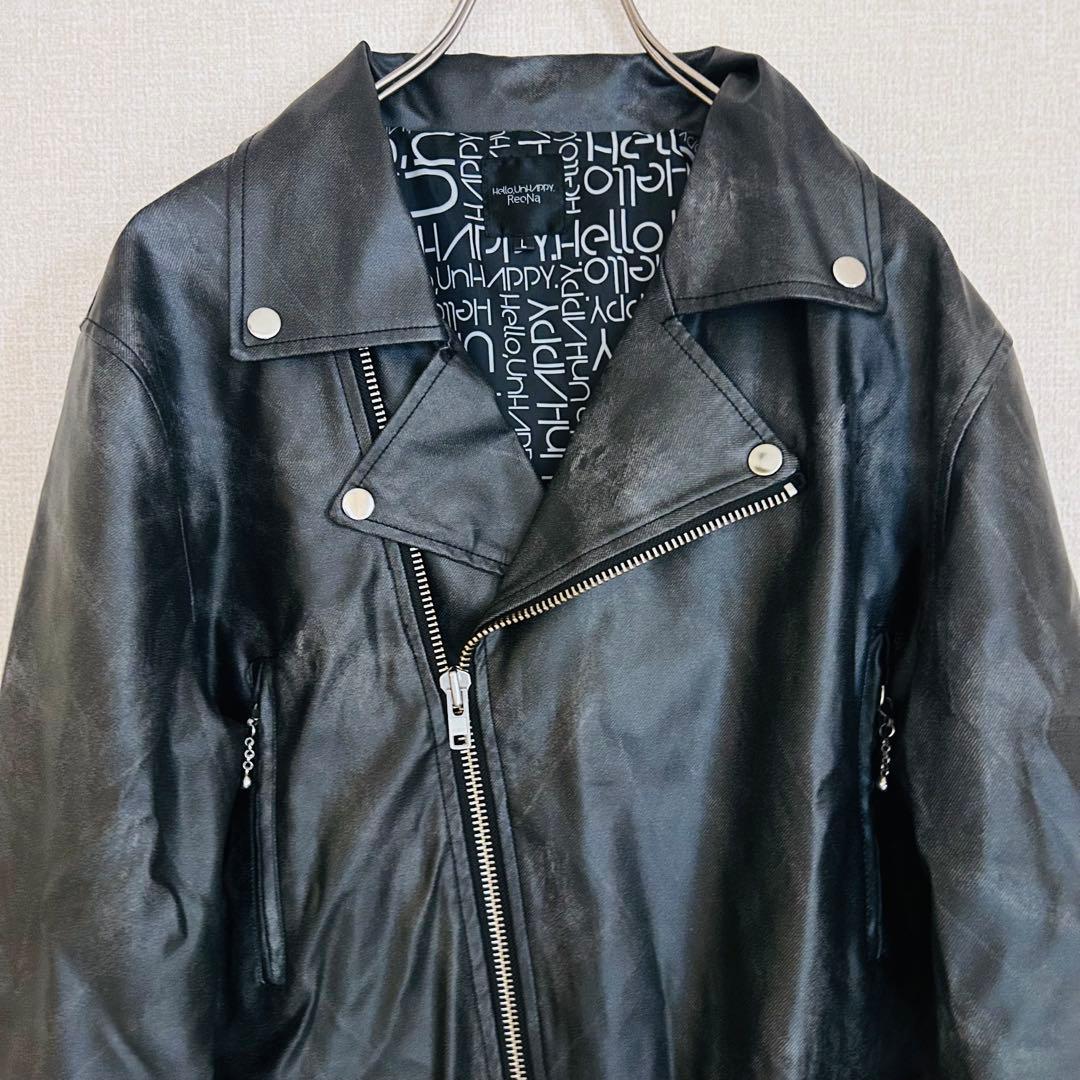 美品】ReoNa× HELLCATPUNKS ライダースジャケット 激レア L - メルカリ